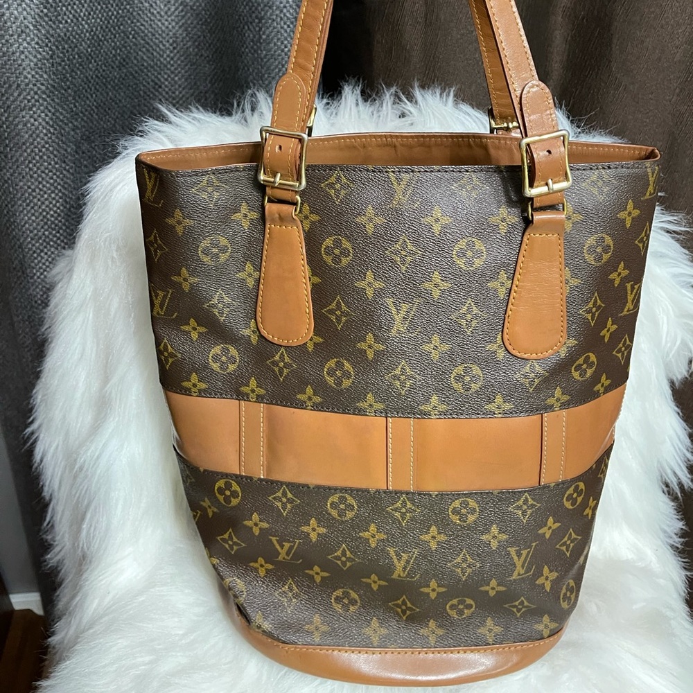 Louis Vuitton Brown Monogram Canvas Tote Bag